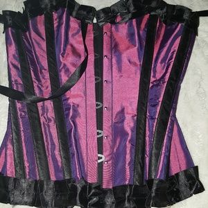 Steel boned corset